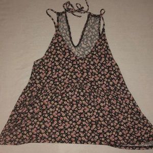 American Eagle Ribbed Floral Top